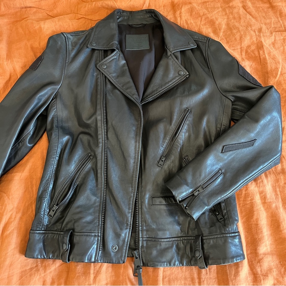 Vintage All Saints black leather jacket